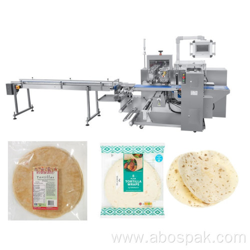 Automatic tortilla pillow bag flowpack packing machine